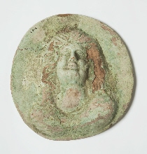 Medallion with the bust of a woman