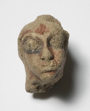 Head with traces of paint