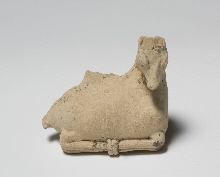 Small vase in the shape of a lying antelope