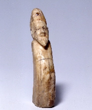 Anthropomorphic ivory horn