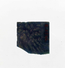 Fragment d'une plaque avec des motifs abstraits