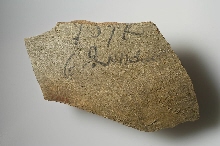 Coptic ostracon with inscription
