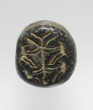 Seal-amulet with monkeys and palm tree