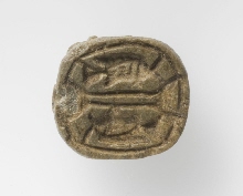 Seal-amulet shaped as a pair of hippo's