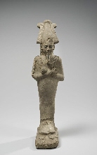 Statuette d'Osiris, portant un collier de perles