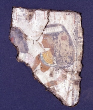 Fragment of wall decoration: woman