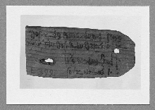 Mummielabel met Demotisch schrift
