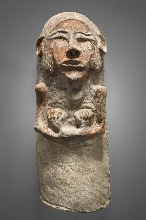Fragment of an anthropoid ceramic coffin