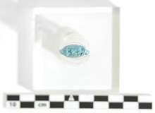 Bezel ring with image of Taweret