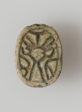 Scarab with Hathor-head