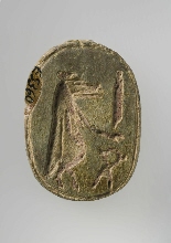 Scarab with the goddess Taweret/Thoeris