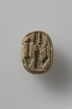 Scarab with seated Amun
