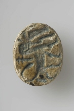 Scarab with sphinx and cobra