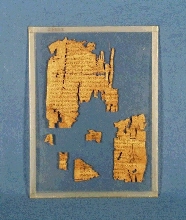 Fragment of a Greek papyrus