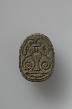 Scarab with representation of a vase