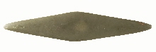 Diamond-shaped palette with engraved elephant and harpoon