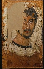 Mummy portrait of a man