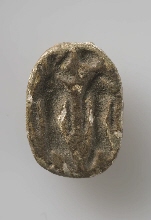 Scarab with Horus and Seth