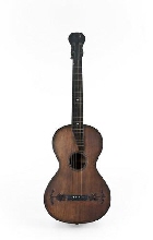 Guitar with six strings