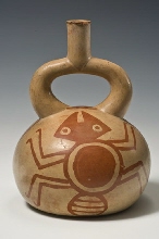 Vessel decorated with spider
