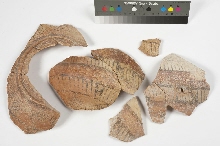 Fragments of a vessel with geometric decoration