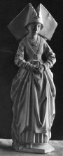 Statuette de femme : Anne de Bourgogne, soeur de Philippe le Bon