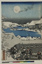 De trouwe vazallen komen hun belofte na - 11de bedrijf (Chūshingura gishi honmō no zu)