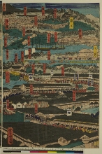 [Endroits célèbres le long du Tōkaidō:] de Kyōbashi à Ejiri