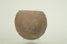 Egg-shaped pot with small opening 