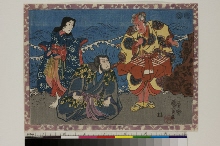 Suite sans titre avec des scènes de théâtre, avec bords décoratifs: Scène de Shukan