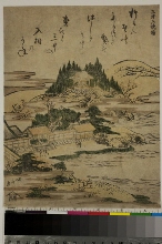 (Ōmi hakkei)(Huit vues d'Ōmi): Cloche du soir au temple Miidera 