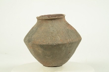 Carinated vase with flaring rim
