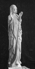 Statue de calvaire : la Vierge