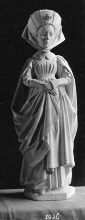 Statuette of a woman : Margaret of Sicily