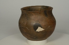 Egg-shaped vase with flaring rim