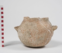 Vessel with round body and handles