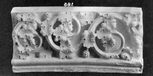 Element of an archivolt with foliate scrolls
