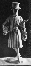 Statuette of a man, John, duke of Lothier