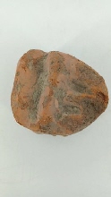 Gueule : six fragments en terre cuite polychrome : babouin ?