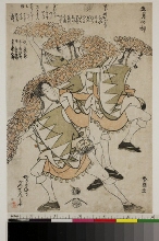 (Niwaka kyōgen)(Suite sans titre avec des danses de niwaka dans les douze mois): Cinquième mois - Danse des moineaux