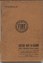 "Catalogo Parti di Ricambio": Pièces de rechange Fiat