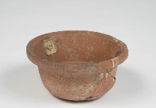 Bowl made of red clay