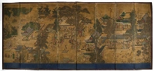 Paravent à huit feuilles "Le banquet de Guo Ziyi" (Cor.: Kwakpunyang hyangnakto)