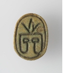 Scarab with lotus flower