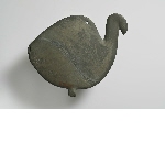 Palette in the shape of an ostrich