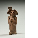 Figurine-rattle depicting a mother with her child