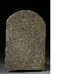 Votive stela of Sethnakht with inscription: adoration of a statue of Ramesses II