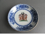 Saucer, part of a tea service with the coat of arms of Chastelein