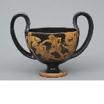 Attic red-figure kantharos (deep drinking cup)