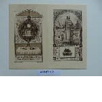 Set of 2 images representing relics